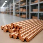 Пруток бронзовый БрАЖ9-4 6 мм круглый полутвёрдый холоднодеформированный ГОСТ 1628-2019